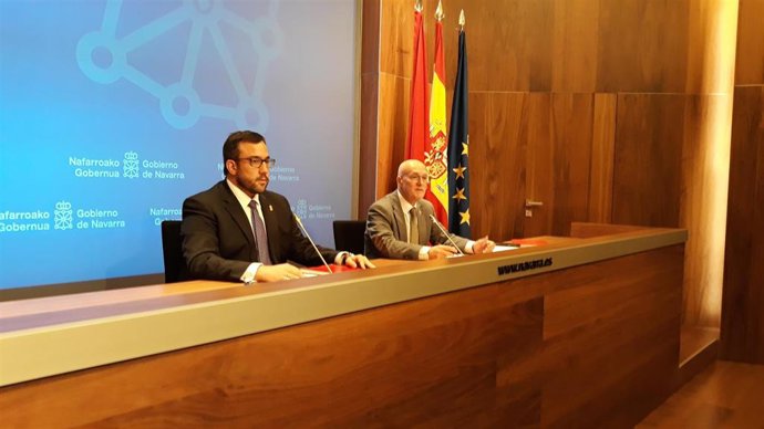 Los consejeros Javier Remírez y Bernardo Ciriza.