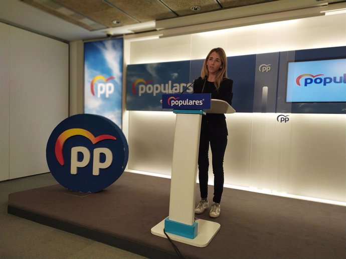 Roda de premsa de la portaveu del PP al Congrés, Cayetana Álvarez de Toledo, a Barcelona, el 10 de gener de 2020.