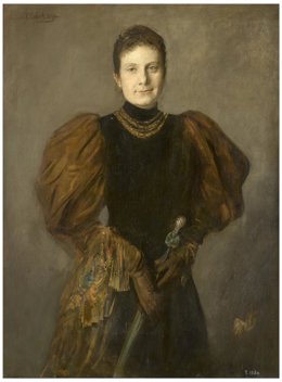 La infanta Paz de Borbón Franz-Seraph von Lenbach 1894. Óleo sobre lienzo.
