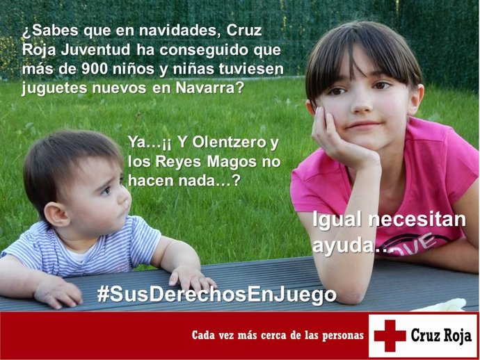 Cartel con el balance en Navarra de la campaña 'Sus derechos en juego'