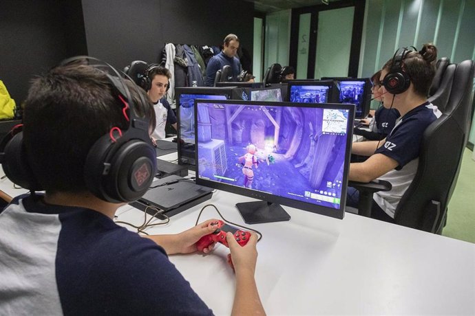 Academia de videojuegos que el Ayuntamiento de Zaragoza ha puesto en marcha en la Casa de Juventud de Delicias.
