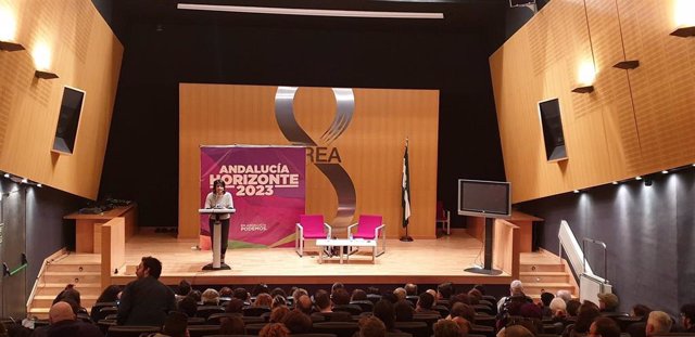 La coordinadora general de Podemos Andalucía y portavoz de Adelante Andalucía, Teresa Rodríguez, este sábado