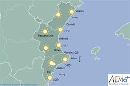 Predicción meteorológica dle domingo 12 de enero