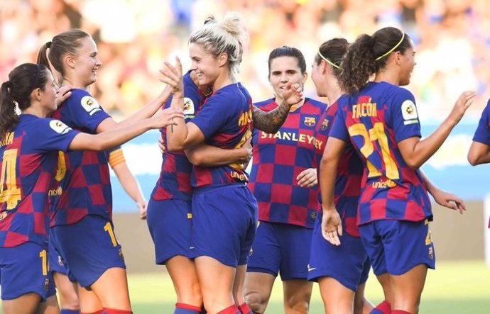 Jugadoras del FC Barcelona femenino