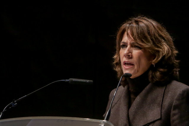 Pedro Sánchez propondrá a Dolores Delgado como Fiscal General del Estado La ministra de Justicia en funciones, Dolores Delgado durante su intervención en el acto de entrega en la VII Edición de los premios Excelencia y Calidad en la Justicia.