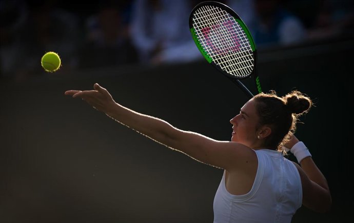 La tenista española Sara Sorribes durante un torneo