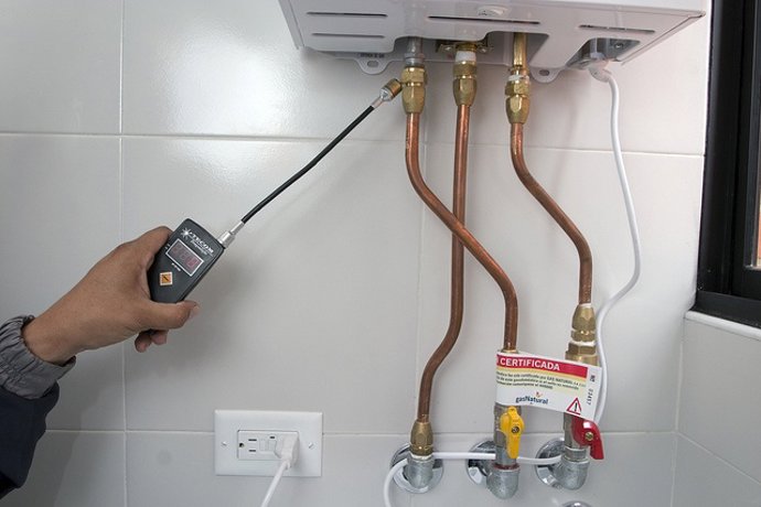 Revisión de gas butano. 