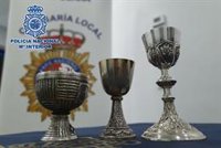 Tres detenidos por robar tres cálices valorados en 1.500 euros de una iglesia de Marbella
