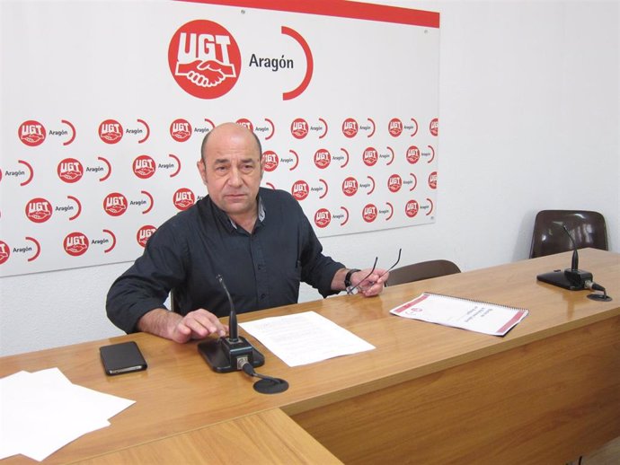 El secretario general de UGT Aragón, Daniel Alastuey