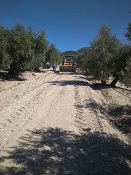 Obras en uno de los caminos rurales de Cazorla/Archivo