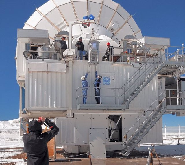 Nuevo instrumento instalado en el telescopio APEX