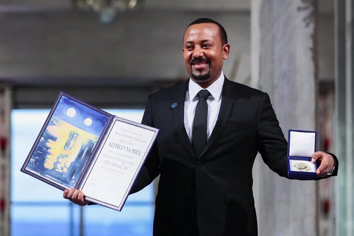 El primer ministro de Etiopía, Abiy Ahmed, tras ganar el Premio Nobel de la Paz