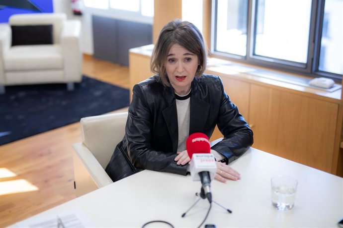 La consejera de Cultura de la Comunidad de Madrid, Marta Rivera de Ciudadanos durante su entrevista para Europa Press, en la Consejería, en Madrid (España), a 8 de enero de 2020.