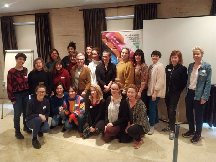 Participantes en el proyecto Centre Stage que reúne a 24 mujeres de España, Suecia e Irlanda y que se celebra en Málaga