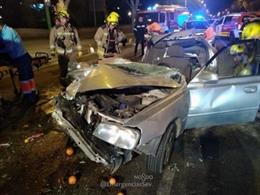 Turismo implicado en un accidente en el Paseo de las Delicias de Sevilla