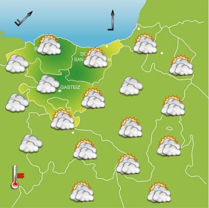 Previsiones meteorológicas para el 15 enero en Euskadi.