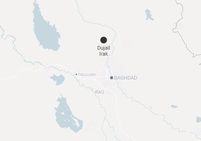 Mapa de Dujail, Irak, donde ha tenido lugar el atentado