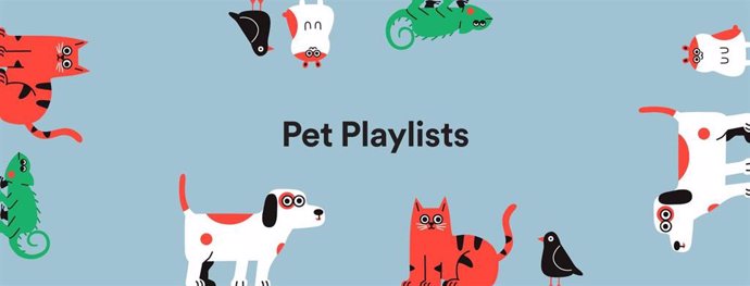 Listas de reproducción para mascotas de Spotify.