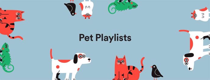 Spotify lanza las listas de reproducción para mascotas, según el animal y su per