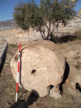 Contrapesa de almanzara romana recuperada tras ser robada en Berja