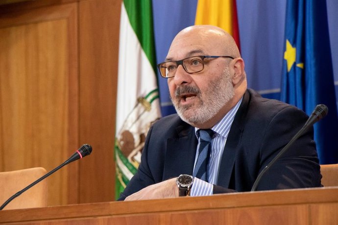 El portavoz parlamentario de Vox en Andalucía, Alejandro Hernández, en una imagen de archivo.