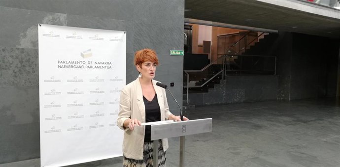 Bakartxo Ruiz, portavoz de EH Bildu en el Parlamento de Navarra