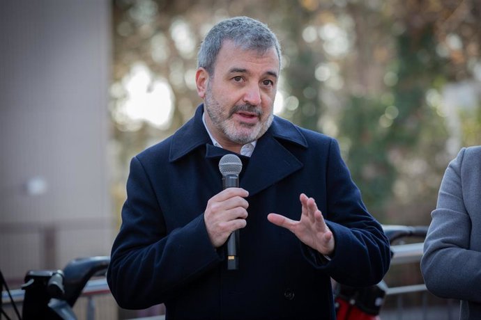 El primer teniente Alcalde de Barcelona, Jaume Collboni en la presentación de la ampliación territorial del Bicing en Barcelona, a 11 de enero de 2020