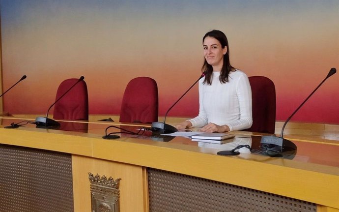 Rueda de prensa de la portavoz mediática de Más Madrid en el Ayuntamiento de la capital, Rita Maestre