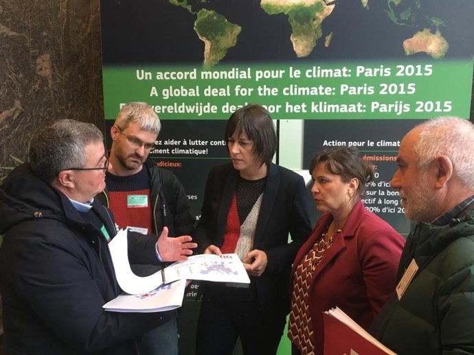 Imagen de la delegación del BNG en en Bruselas el pasado mes de diciembre