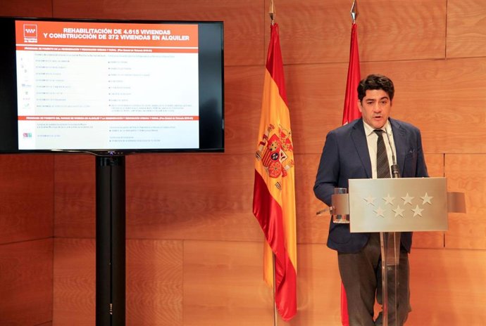 Imagen de recurso del consejero de Vivienda de la Comunidad de Madrid, David Pérez.