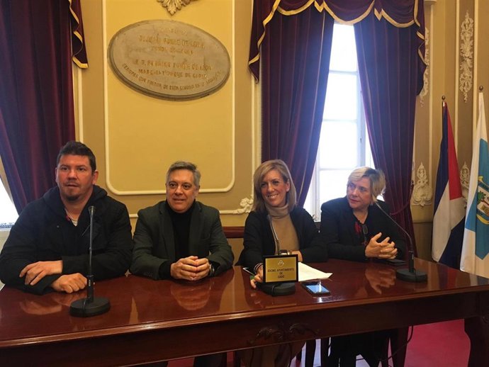 Mara Rodríguez en una rueda de prensa en el Ayuntamiento