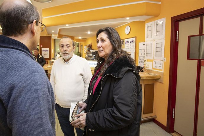 La concejala de Mayores, Paloma Espinosa, que hoy ha visitado el Centro de Convivencia de San José