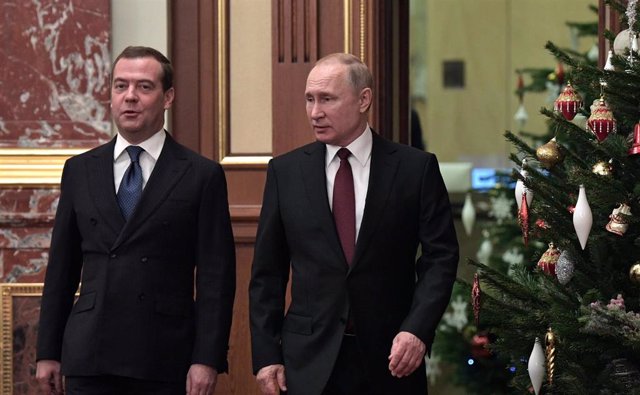 Dimitri Medvedev y Vladimir Putin