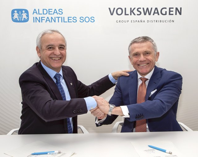 Acuerdo entrre Aldeas Infantiles y Volkswagen Group España Distribución