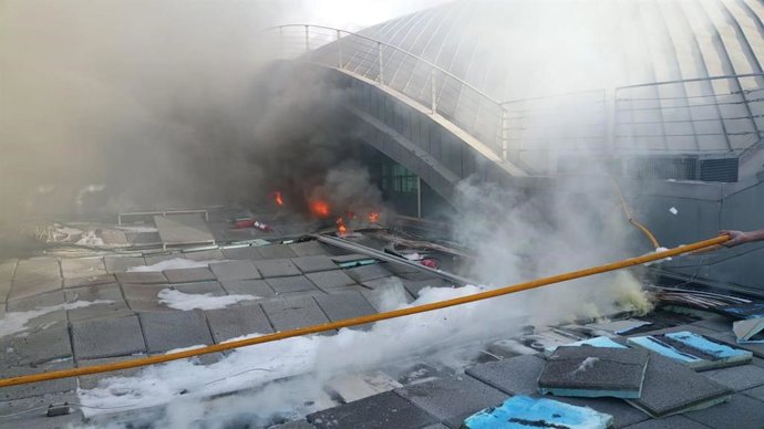 Incendio en el Aeropuerto de Alicante