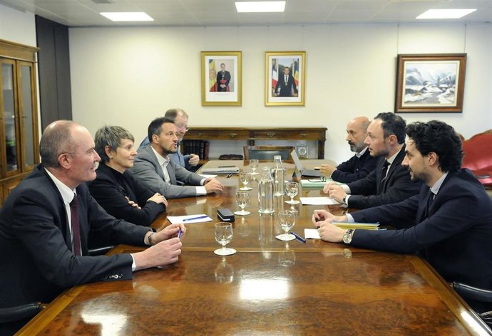 Reunió del cap de Govern andorr amb els representants socialdemcrates