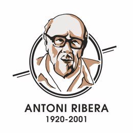 Logotipo del 'Año Ribera' dedicado al centenario del nacimiento del escritor y ufólogo Antoni Ribera (1920-2001) y organizado por el Ayuntamiento de Sant Feliu de Codines (Barcelona), donde residió los últimos 30 años de su vida
