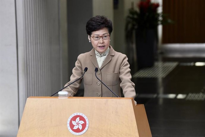La jefa de Gobierno de Hong Kong, Carrie Lam.