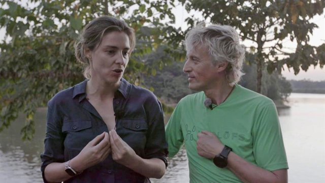 Sandra Barneda con Jesús Calleja en el programa 'Planeta Calleja'