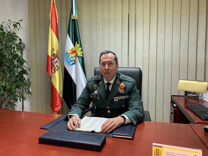 Jefe de la Comandancia de la Guardia Civil de Cáceres, José Andrés Campón