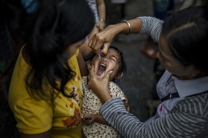 Vacunación contra la polio en Filipinas