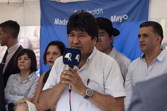 El ex presidente de Bolivia Evo Morales