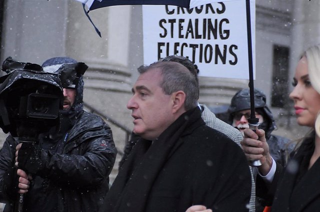 Lev Parnas, entrando en un tribunal en Nueva York