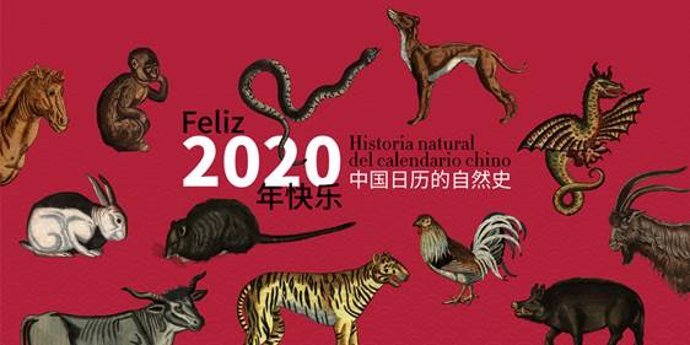 Imagen promocional de la exposición ¡Feliz 2020! La historia natural del calendario chino'