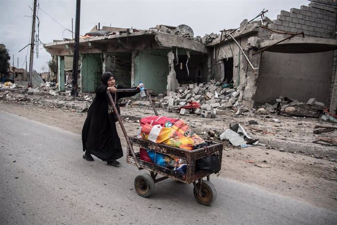 Una mujer en Mosul