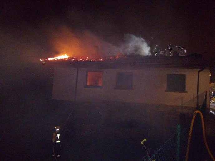 Incendio en una vivienda de Ilurdotz