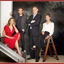 Los actores de 'Trigo sucio', de David Mamet, que abre este sábado la programación del primer semestre del año en el Teatro Bretón de Logroño.