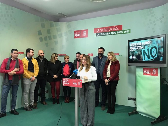 Verónica Pérez en rueda de prensa este viernes.