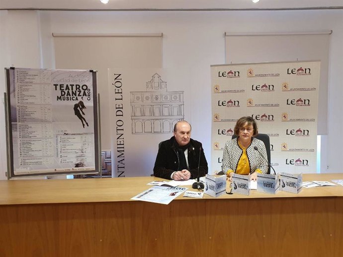 La concejal de Acción y Promoción Cultural, Evelia Fernández, presenta la nueva programación semestral del Auditorio Ciudad de León.