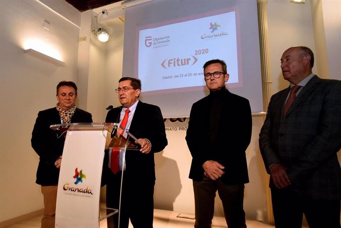 Imagen de la presentación de las acciones de la Diputación de Granada para Fitur